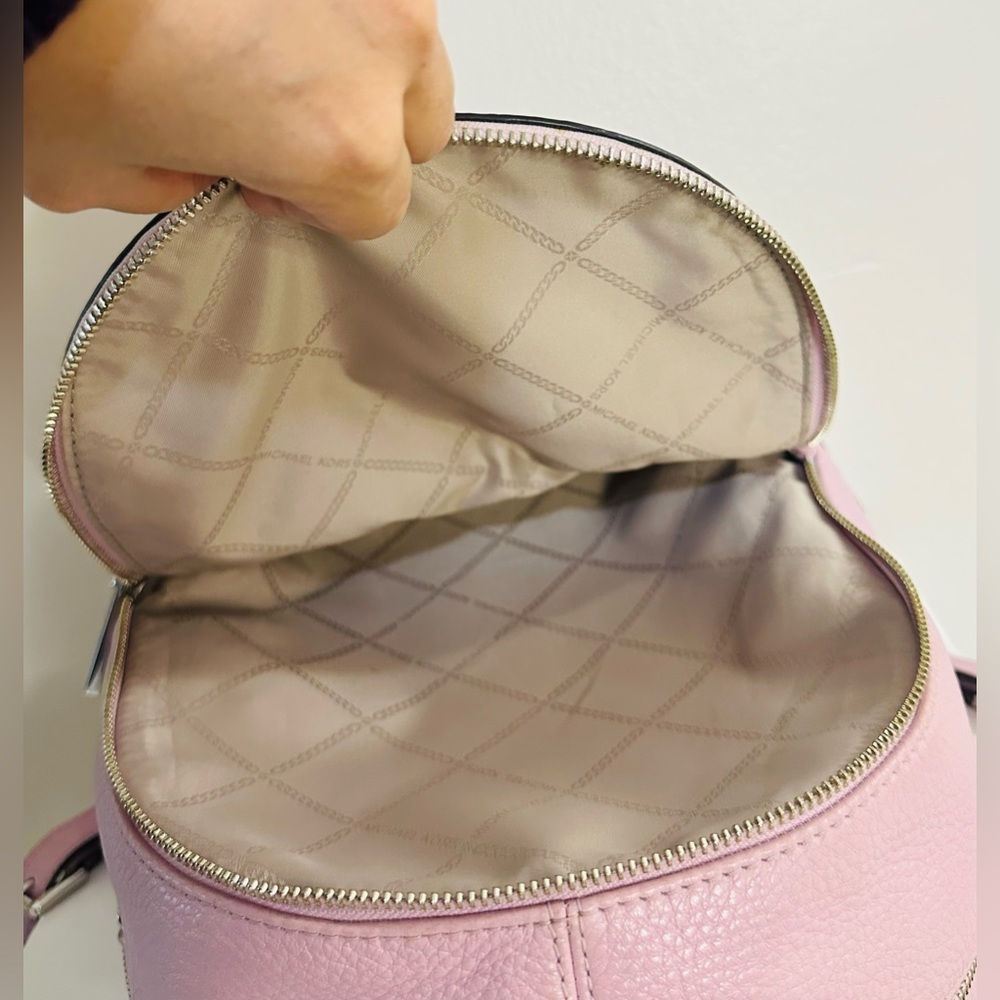 MICHAEL Michael Kors Rhea Zip Small Light Magenta Backpack - Picture 11 of 13